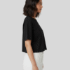 BLACK CROP T-SHIRT
