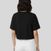 BLACK CROP T-SHIRT